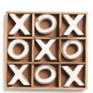 Wooden Tic Tac Toe Game Set